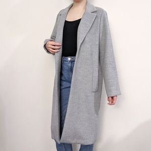 H&M grey duster coat